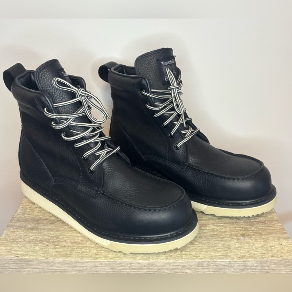 Timberland Pro EUC black Pro wedge 6” soft toe boots Size 11